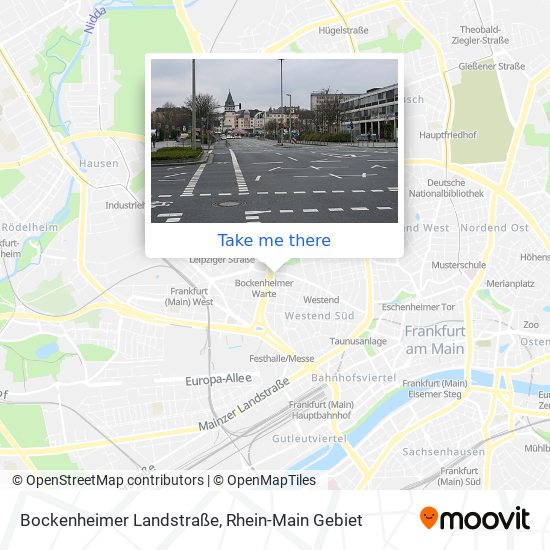 Карта Bockenheimer Landstraße