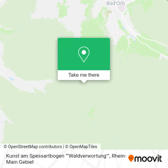 Карта Kunst am Spessartbogen ""Waldverwortung""