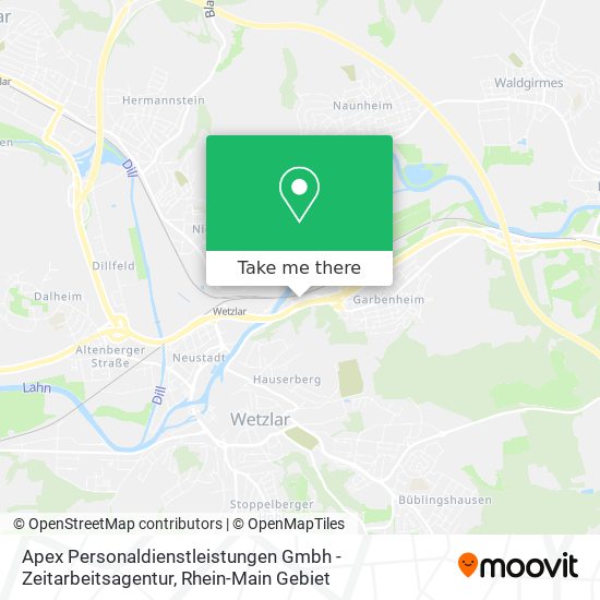 Apex Personaldienstleistungen Gmbh - Zeitarbeitsagentur map