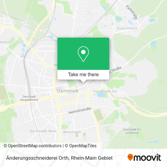 Карта Änderungsschneiderei Orth