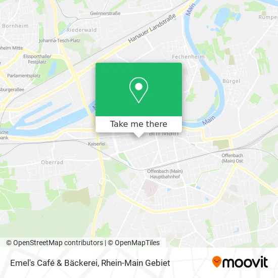 Карта Emel's Café & Bäckerei