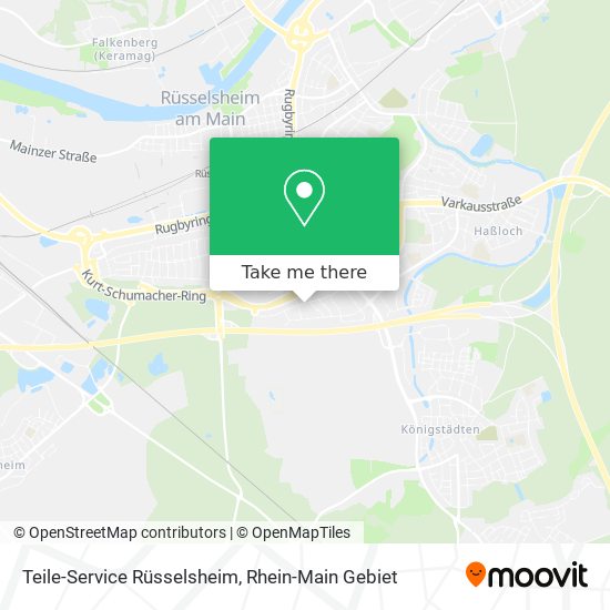 Карта Teile-Service Rüsselsheim