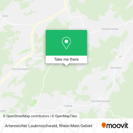 Карта Artenreicher Laubmischwald