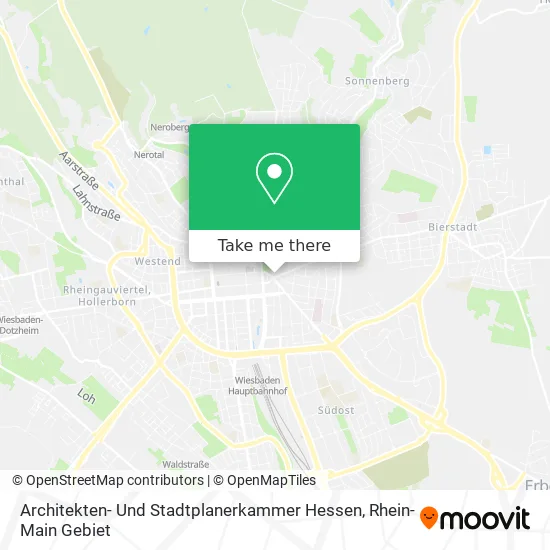 Карта Architekten- Und Stadtplanerkammer Hessen