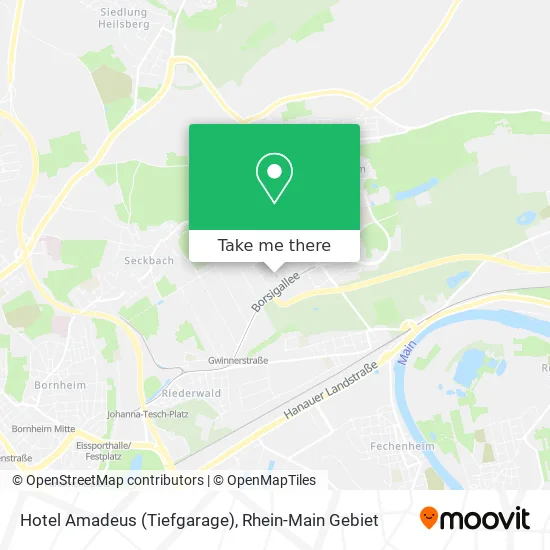 Карта Hotel Amadeus (Tiefgarage)