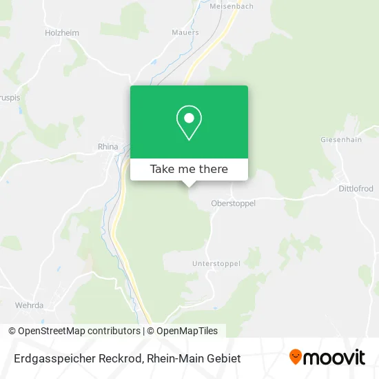 Карта Erdgasspeicher Reckrod