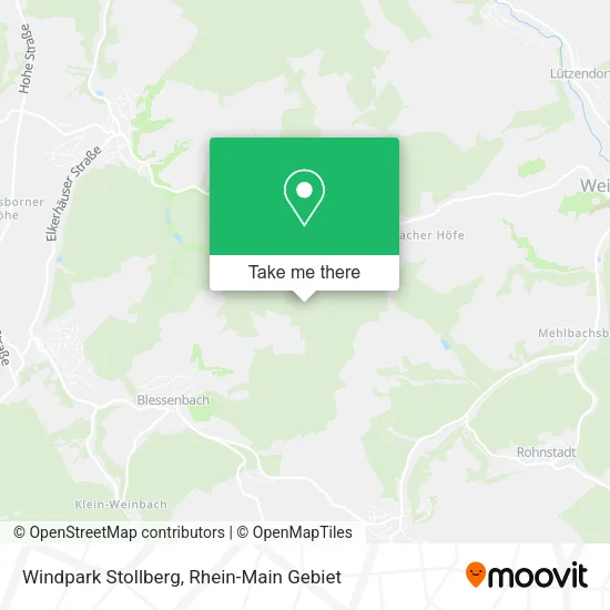 Windpark Stollberg map