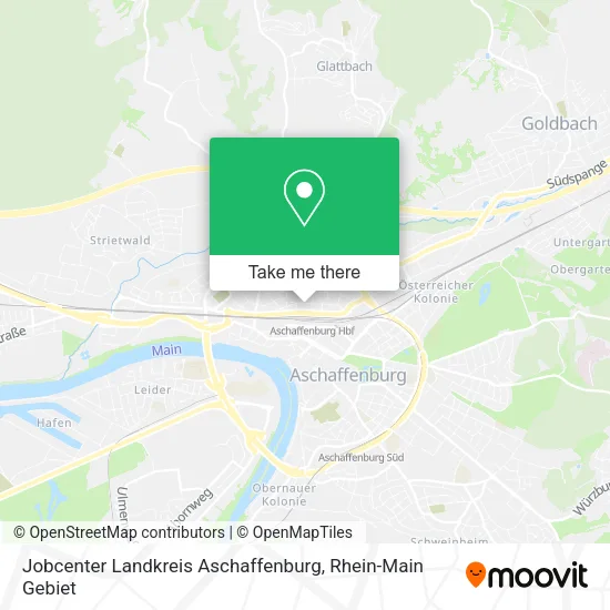 Карта Jobcenter Landkreis Aschaffenburg