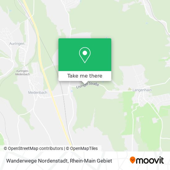 Карта Wanderwege Nordenstadt
