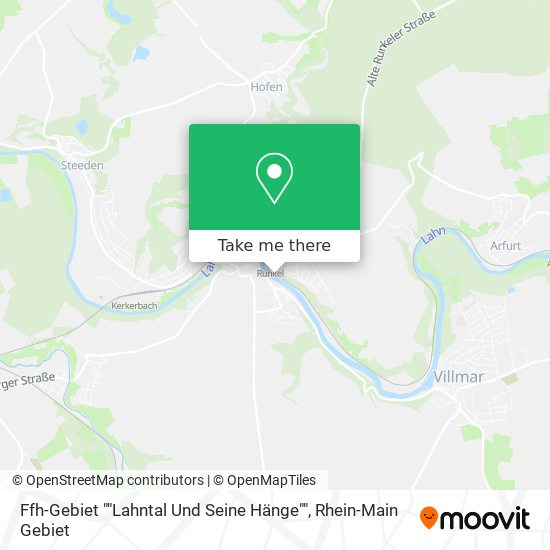 Ffh-Gebiet ""Lahntal Und Seine Hänge"" map