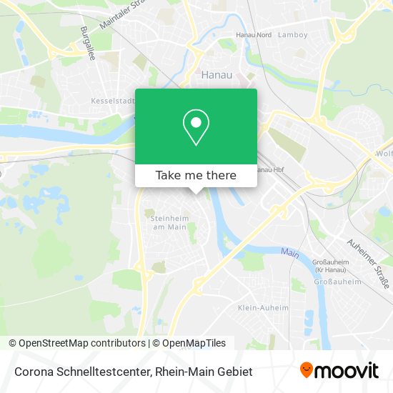 Corona Schnelltestcenter map