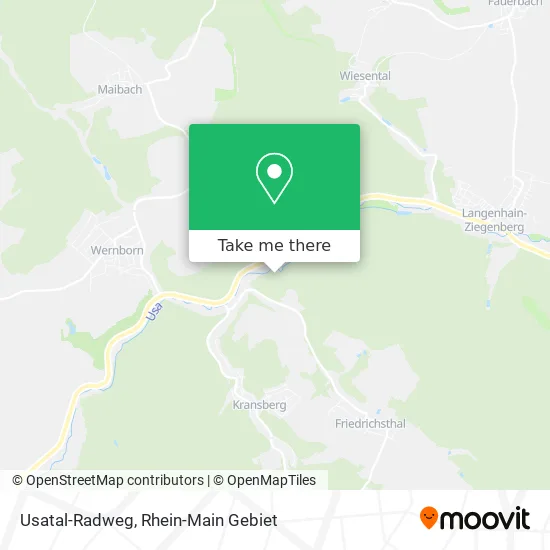 Карта Usatal-Radweg