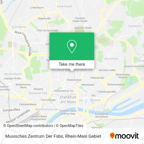 Карта Musisches Zentrum Der Fsbs