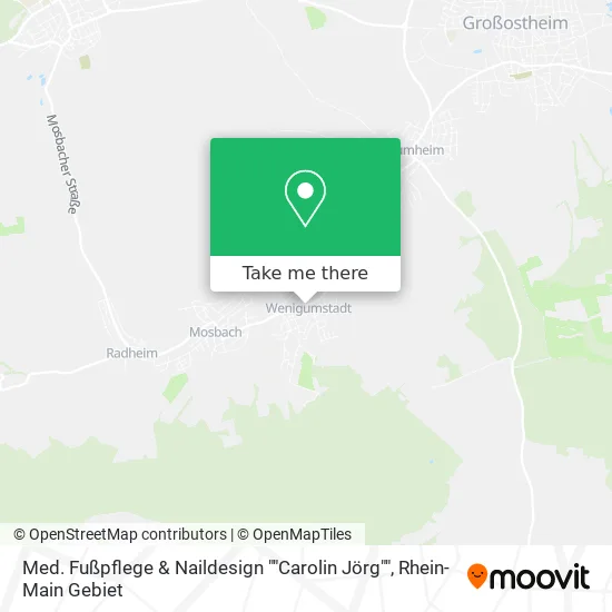 Карта Med. Fußpflege & Naildesign ""Carolin Jörg""