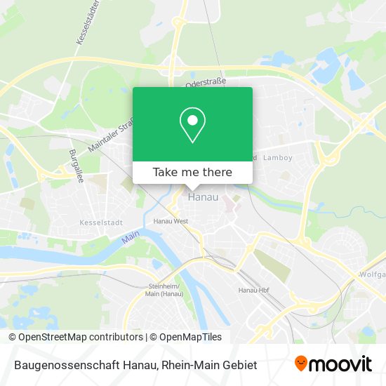 Baugenossenschaft Hanau map
