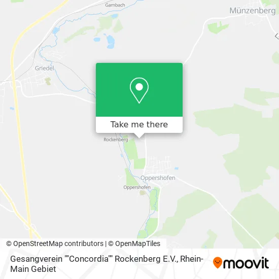 Карта Gesangverein ""Concordia"" Rockenberg E.V.