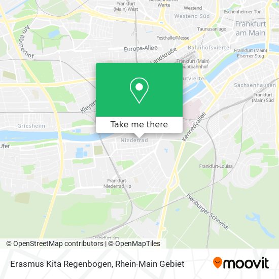 Erasmus Kita Regenbogen map