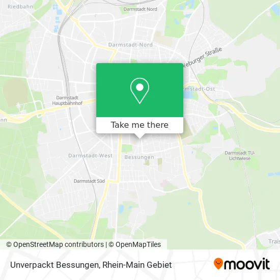 Карта Unverpackt Bessungen