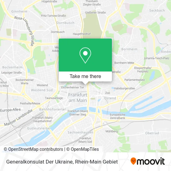 Карта Generalkonsulat Der Ukraine