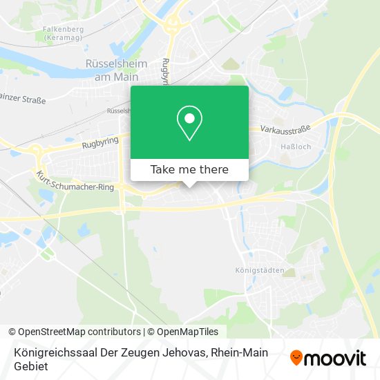 Königreichssaal Der Zeugen Jehovas map