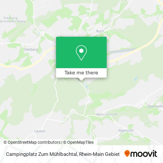 Карта Campingplatz Zum Mühlbachtal