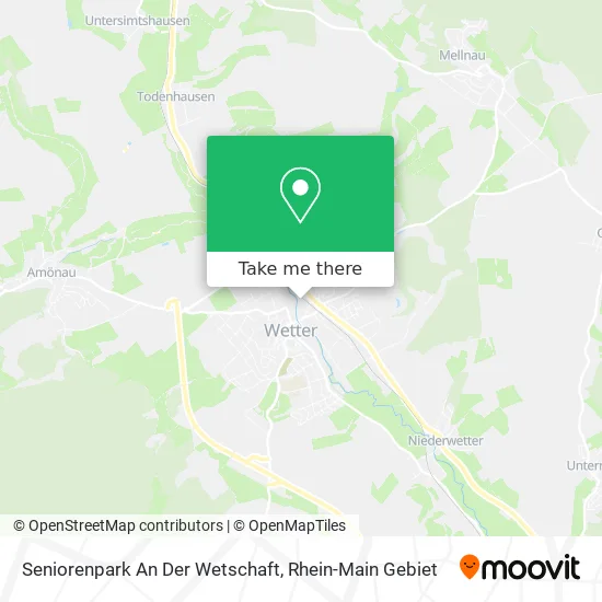 Карта Seniorenpark An Der Wetschaft