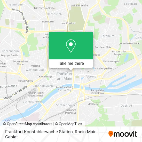 Карта Frankfurt Konstablerwache Station