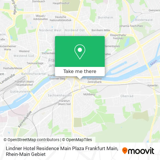 Карта Lindner Hotel Residence Main Plaza Frankfurt Main