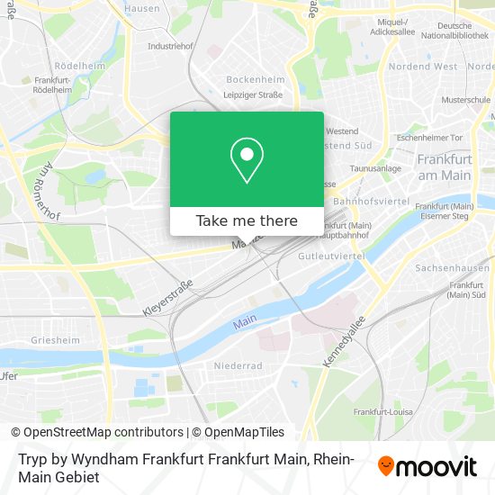 Tryp by Wyndham Frankfurt Frankfurt Main map