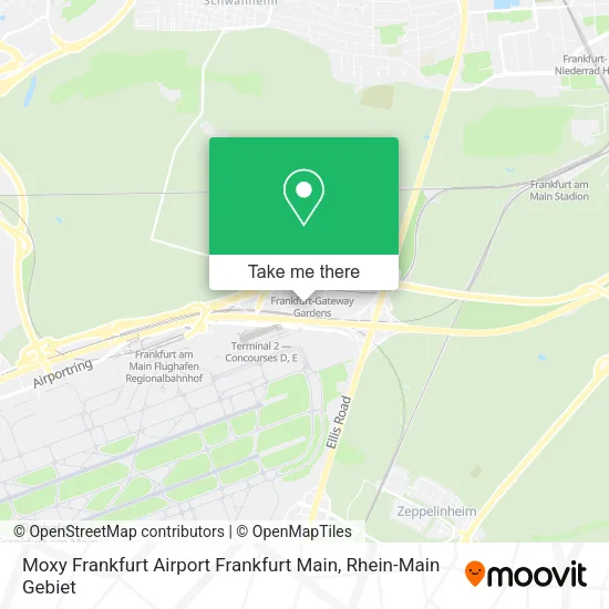 Карта Moxy Frankfurt Airport Frankfurt Main