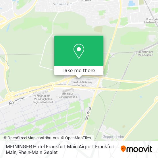 MEININGER Hotel Frankfurt Main Airport Frankfurt Main map