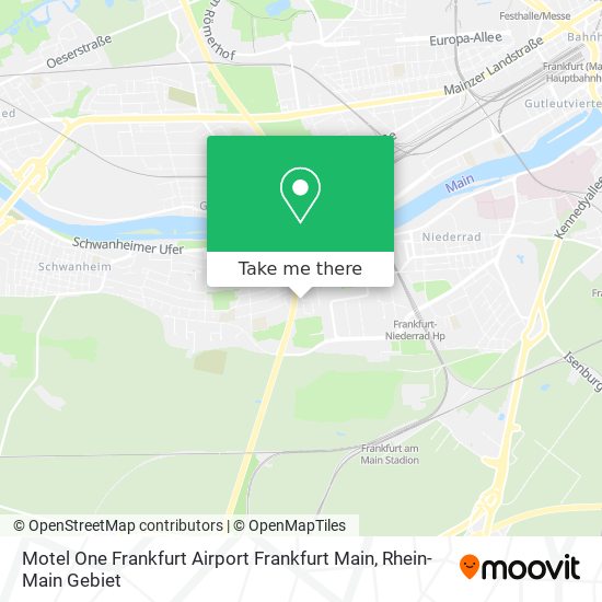 Motel One Frankfurt Airport Frankfurt Main map