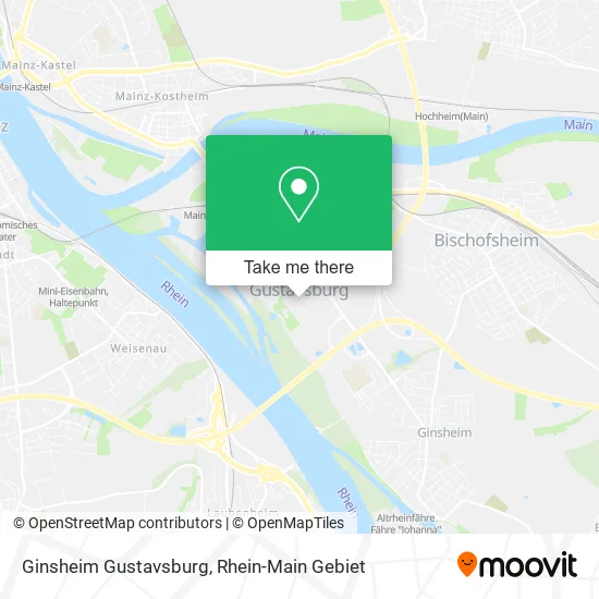 Карта Ginsheim Gustavsburg