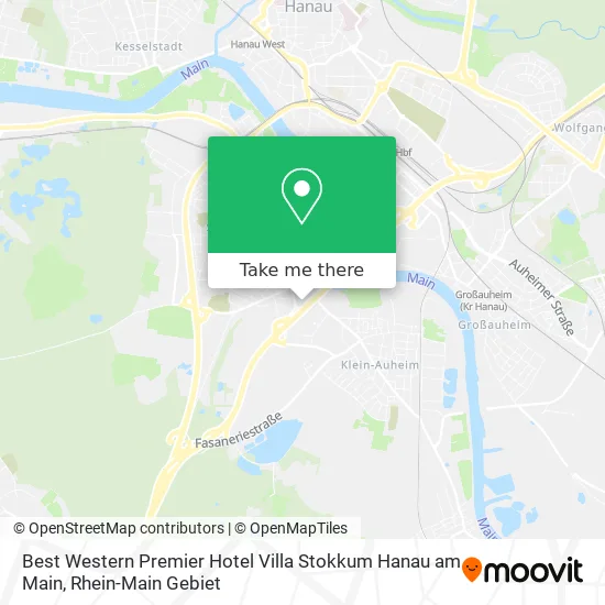 Карта Best Western Premier Hotel Villa Stokkum Hanau am Main
