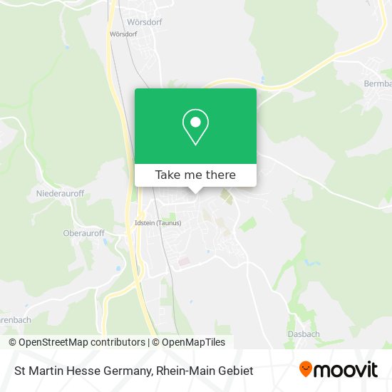 St Martin Hesse Germany map