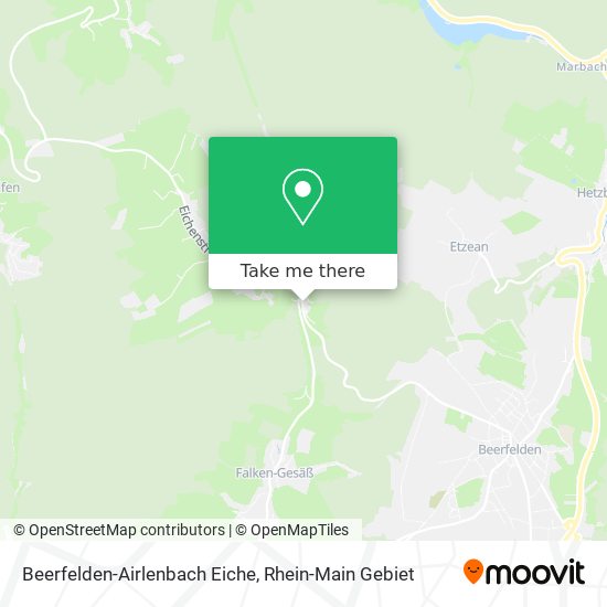 Beerfelden-Airlenbach Eiche map
