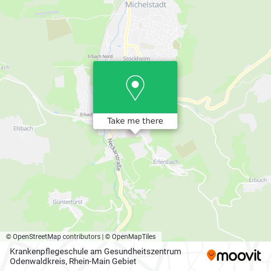 Krankenpflegeschule am Gesundheitszentrum Odenwaldkreis map