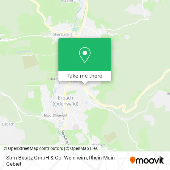 Карта Sbm Besitz GmbH & Co. Weinheim