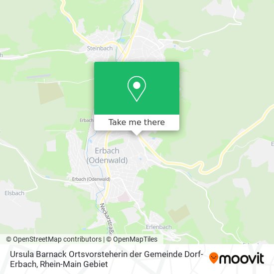 Карта Ursula Barnack Ortsvorsteherin der Gemeinde Dorf-Erbach