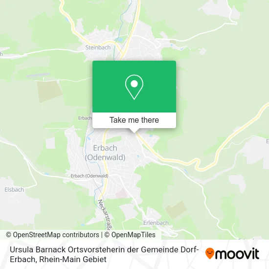 Карта Ursula Barnack Ortsvorsteherin der Gemeinde Dorf-Erbach