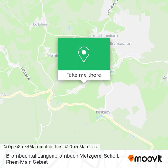 Brombachtal-Langenbrombach Metzgerei Scholl map