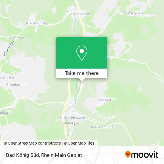Карта Bad König Süd