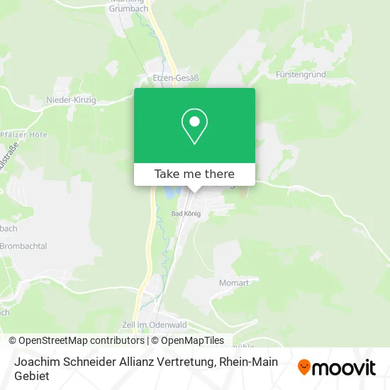 Карта Joachim Schneider Allianz Vertretung