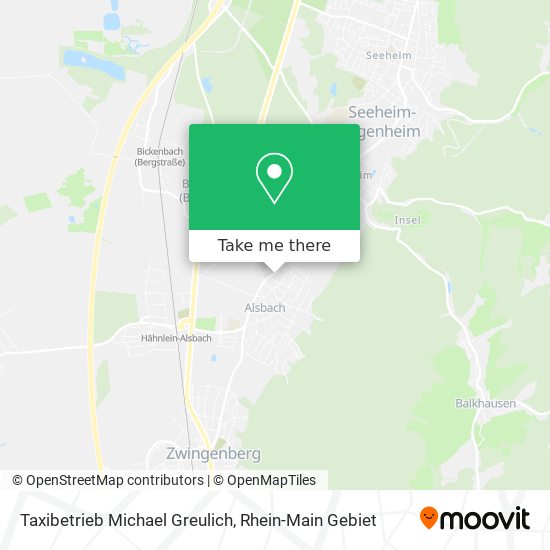 Taxibetrieb Michael Greulich map