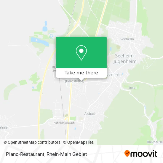 Карта Piano-Restaurant