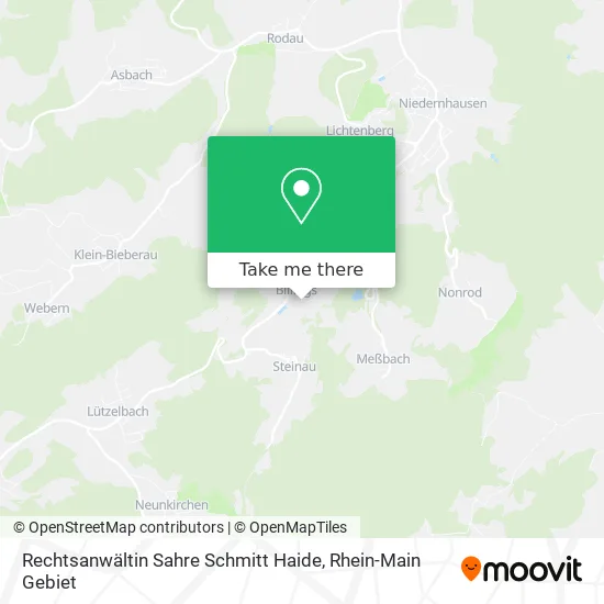 Карта Rechtsanwältin Sahre Schmitt Haide