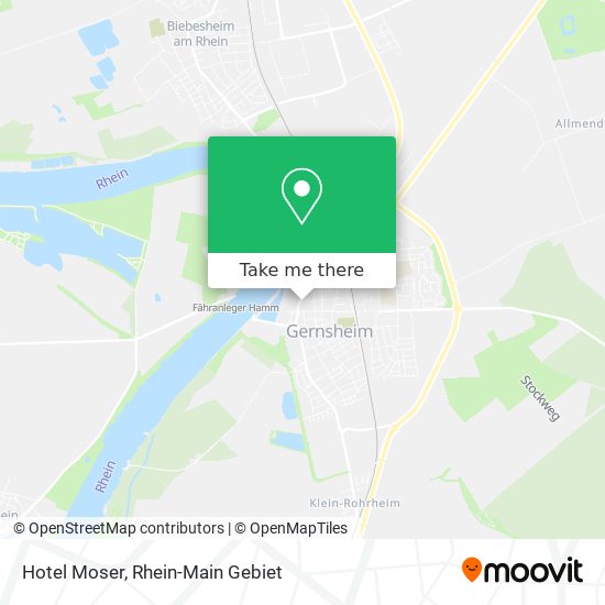 Hotel Moser map