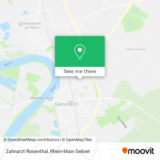 Карта Zahnarzt Rosenthal