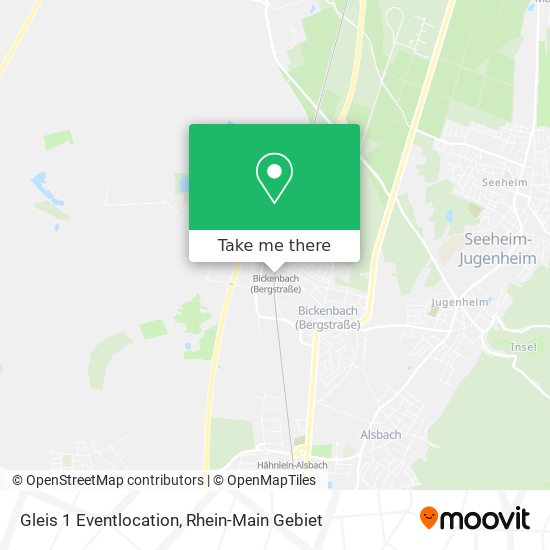 Gleis 1 Eventlocation map