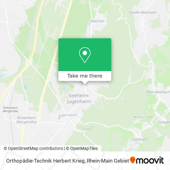 Orthopädie-Technik Herbert Krieg map